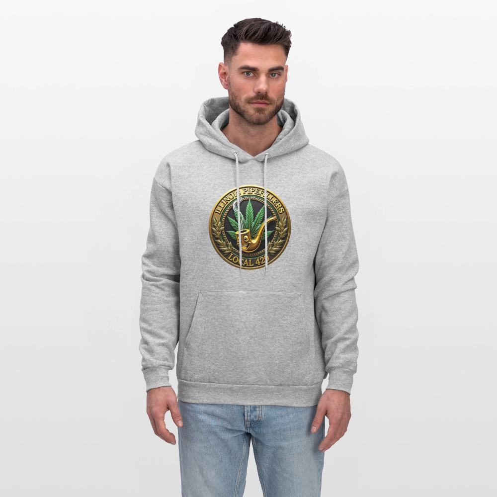 ILLINOIS PIPEFILLERS LOCAL 420 Men's Hoodie - heather gray