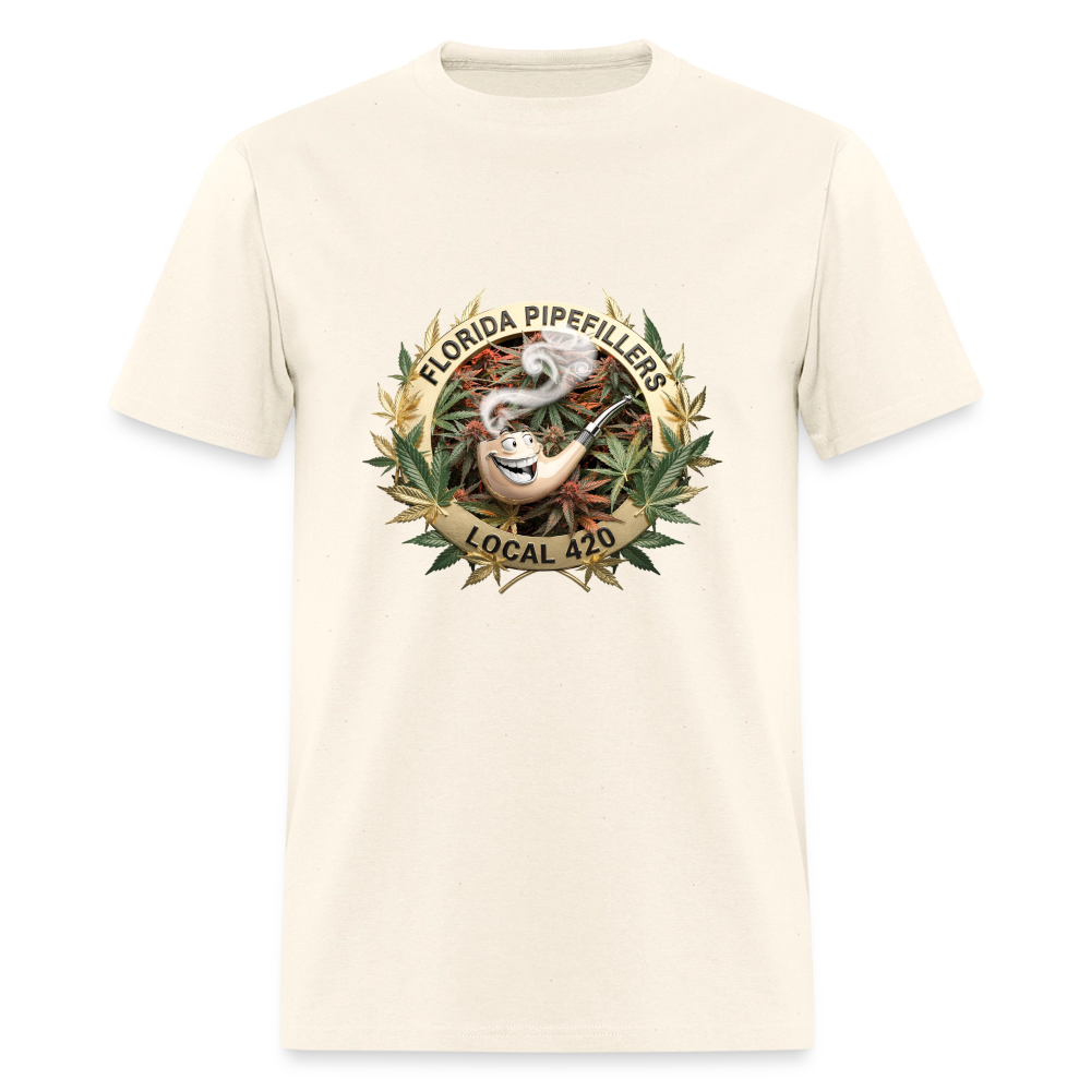 FLORIDA PIPEFILLERS LOCAL 420 F/B DESIGN Men's T-Shirt - sweet cream heather