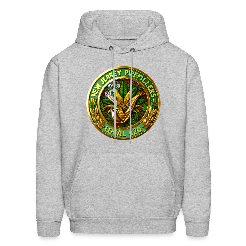 NEW JERSEY PIPEFILLERS LOCAL 420 Men's Hoodie - heather gray