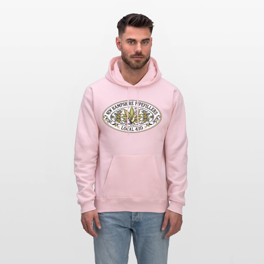 NEW HAMPSHIRE PIPEFILLERS LOCAL 420 Men's Hoodie - pale pink
