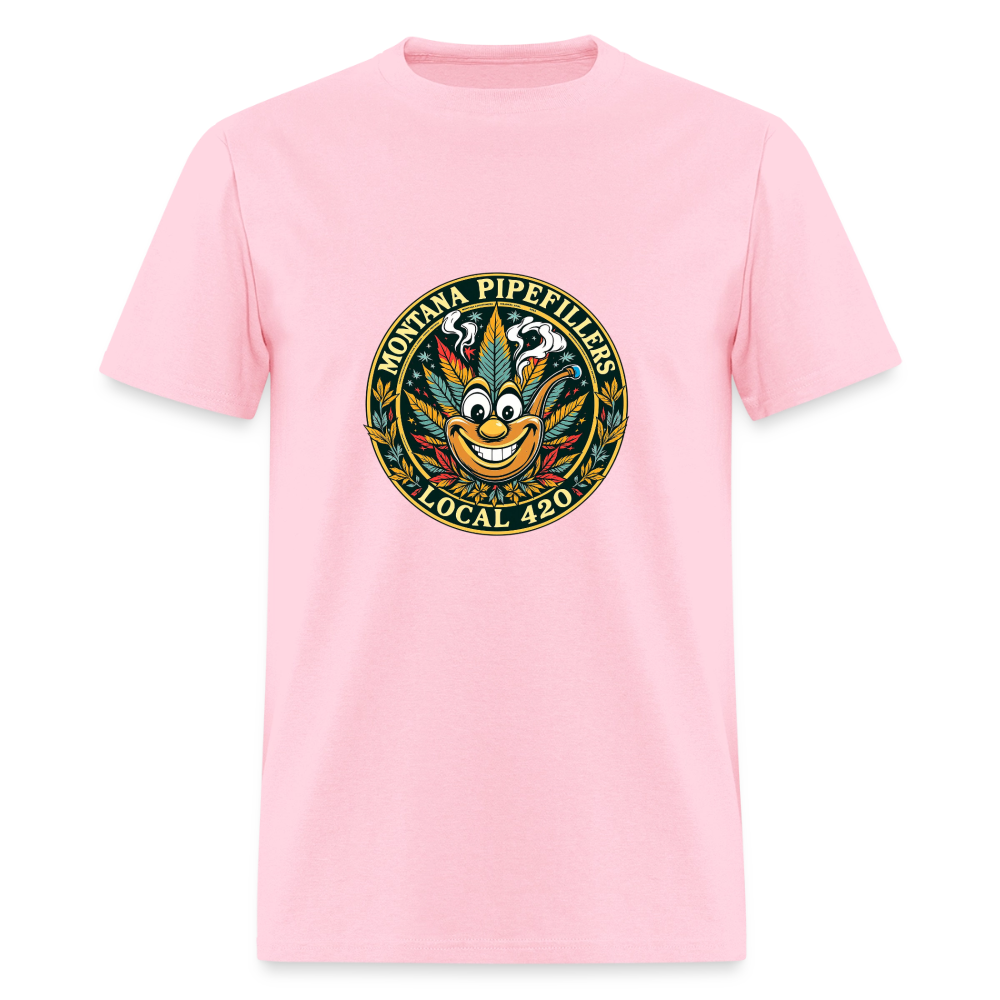 MONTANA PIPEFILLERS LOCAL 420 Men's T-Shirt - pink