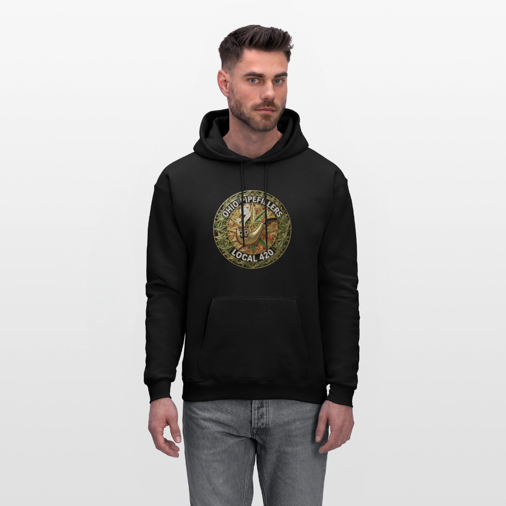 OHIO PIPEFILLERS LOCAL 420  F/B DESIGNS Men's Hoodie - black