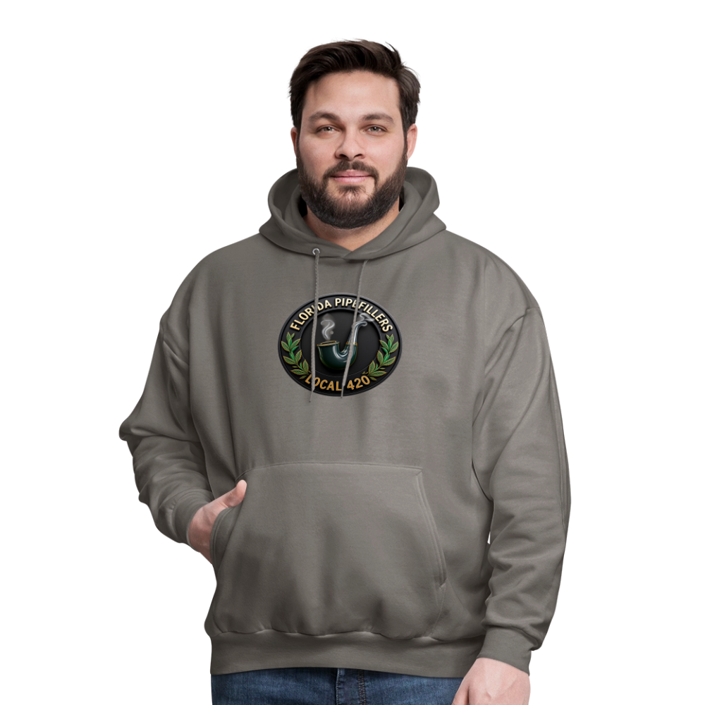 FLORIDA PIPEFILLERS LOCAL 420 Men's Hoodie - asphalt gray