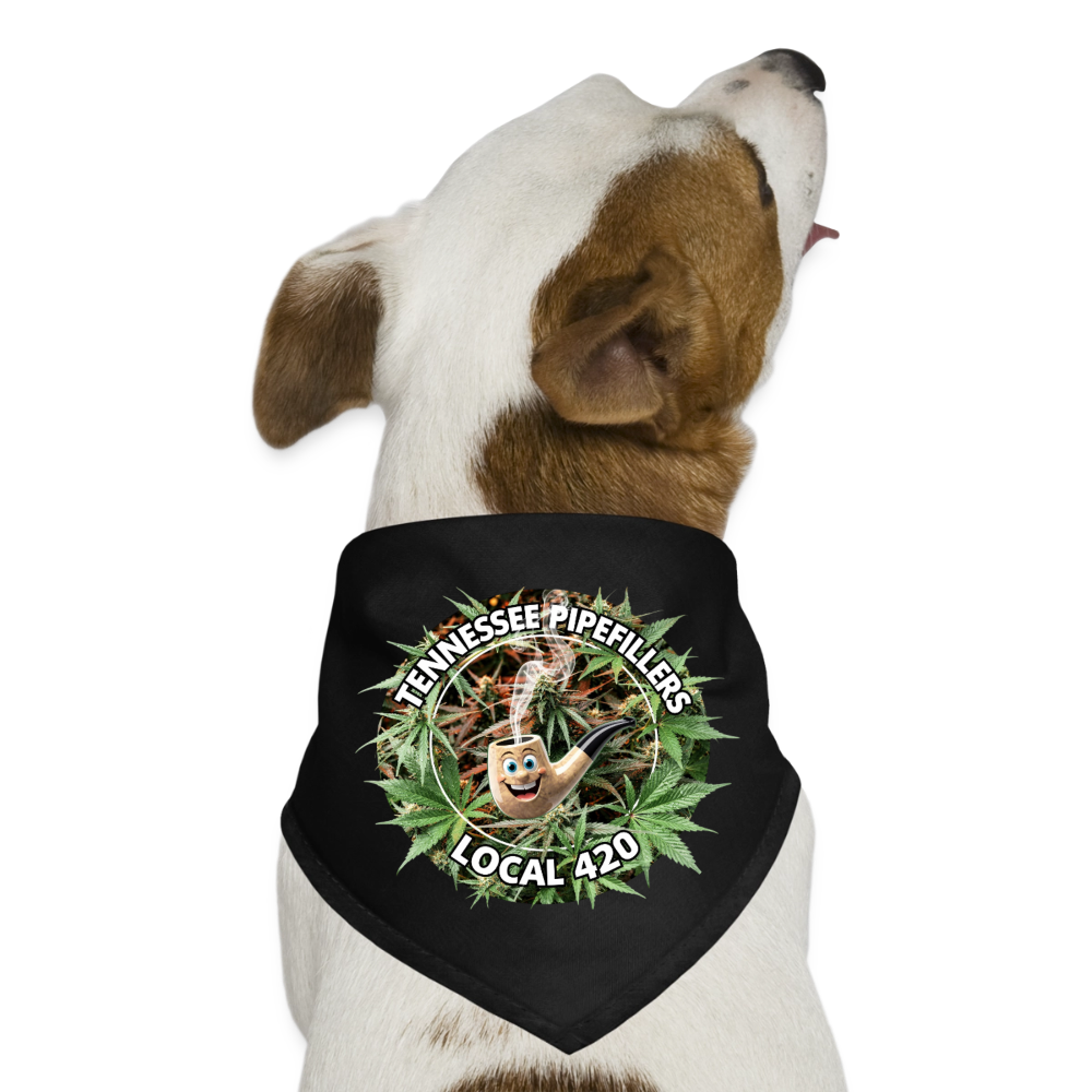 TENNESSEE PIPEFILLERS LOCAL 420 Union Dog Bandana - black
