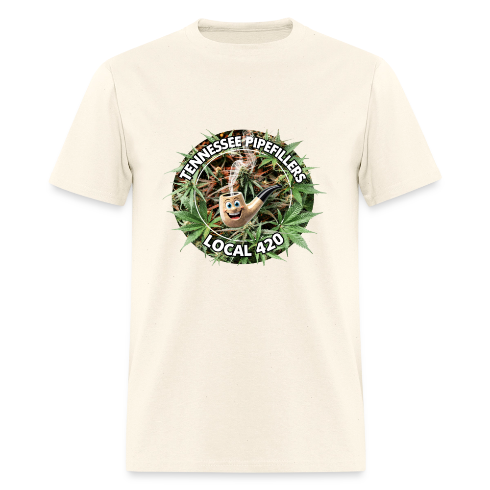 TENNESSEE PIPEFILLERS LOCAL 420 F/B DESIGN Men's T-Shirt - sweet cream heather
