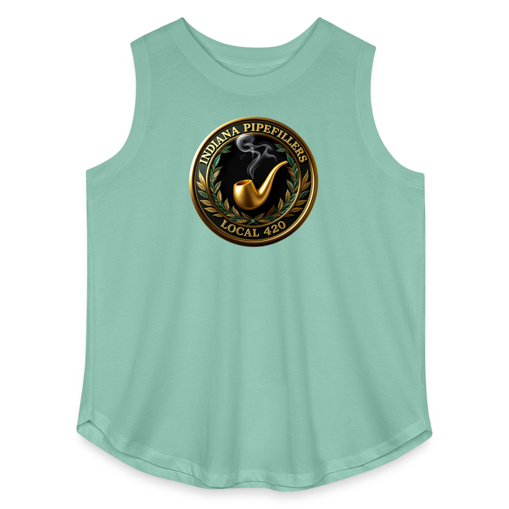 INDIANA PIPEFILLERS LOCAL 420 F/B DESIGN Women's Curvy Relaxed Tank Top - saltwater