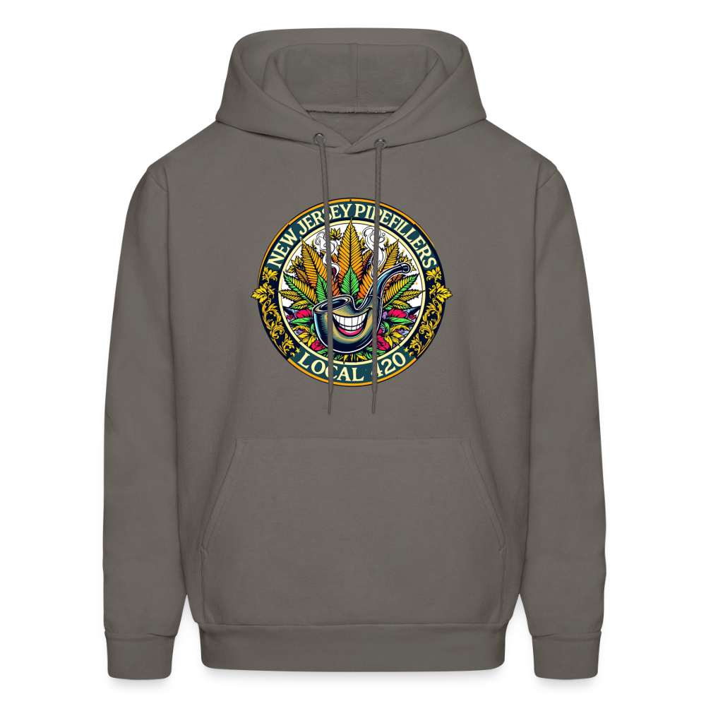 NEW JERSEY PIPEFILLERS LOCAL 420 Men's Hoodie - asphalt gray